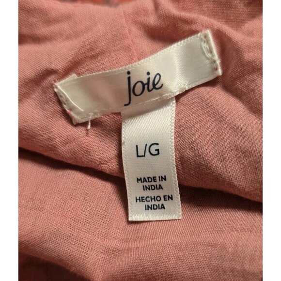 Joie Sleeveless Midi Printed Dress Size Large Red Print Casual - Picture 5 of 8